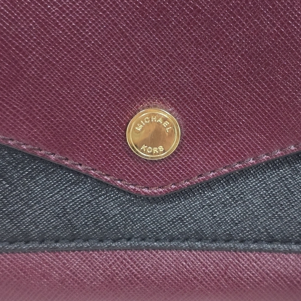 Michael Kors Burgundy and black crossbody - Picture 3 of 15
